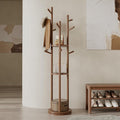 Solid Wood Rotary Coat Rack, Freestanding Coat Rack by Muwuele
