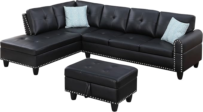 Ball & Cast 98" L Shaped Sectional Couch - Image 13