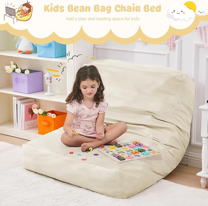 Kids Bean Bag Chair Bed - Image 7