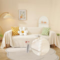 HANDONTIME Beige Couch Covers for 3 Cushion Couch by HANDONTIME