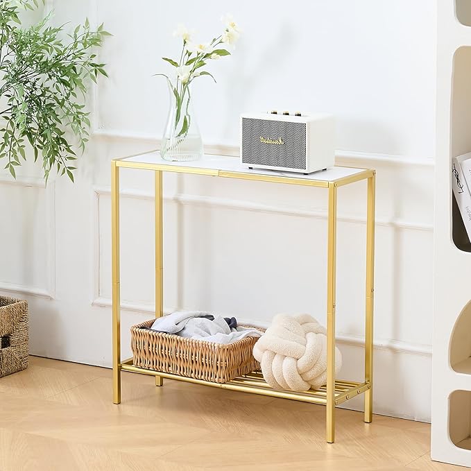 Wimarsbon 29.5" Sofa Tables, Narrow Console Table, 2 Tier Thin Sofa Table - Image 6