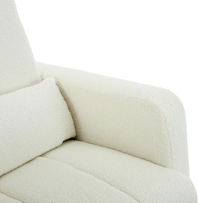 Christopher Knight Home Mapo Wooden Rocking Chair Indoor, Teddy Upholstered - Image 14