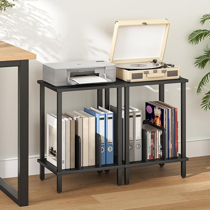 HOOBRO Record Player Stand, 2-Tier End Table, Vinyl Record Turntable Stand - Image 4