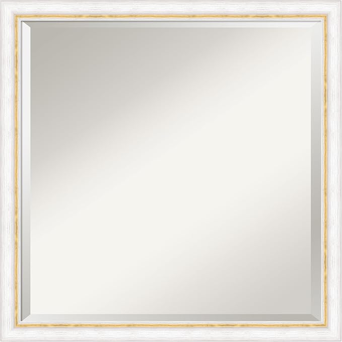 Amanti Art White Bathroom Mirror by AmantiArt