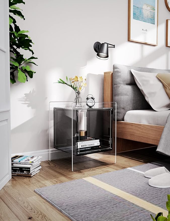 Acrylic Nightstand Colorful Bedside Table - Image 6