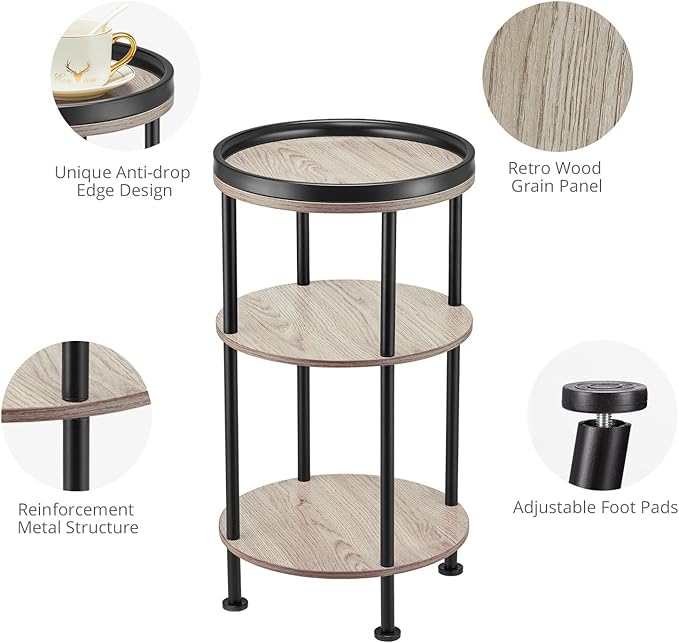 Side Table, Small Round Side Table - Image 8