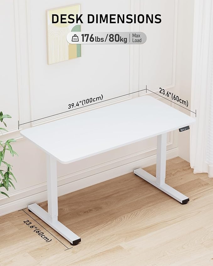 Standing Desk, Small Height Adjustable Electric Stand up Desk - Image 5