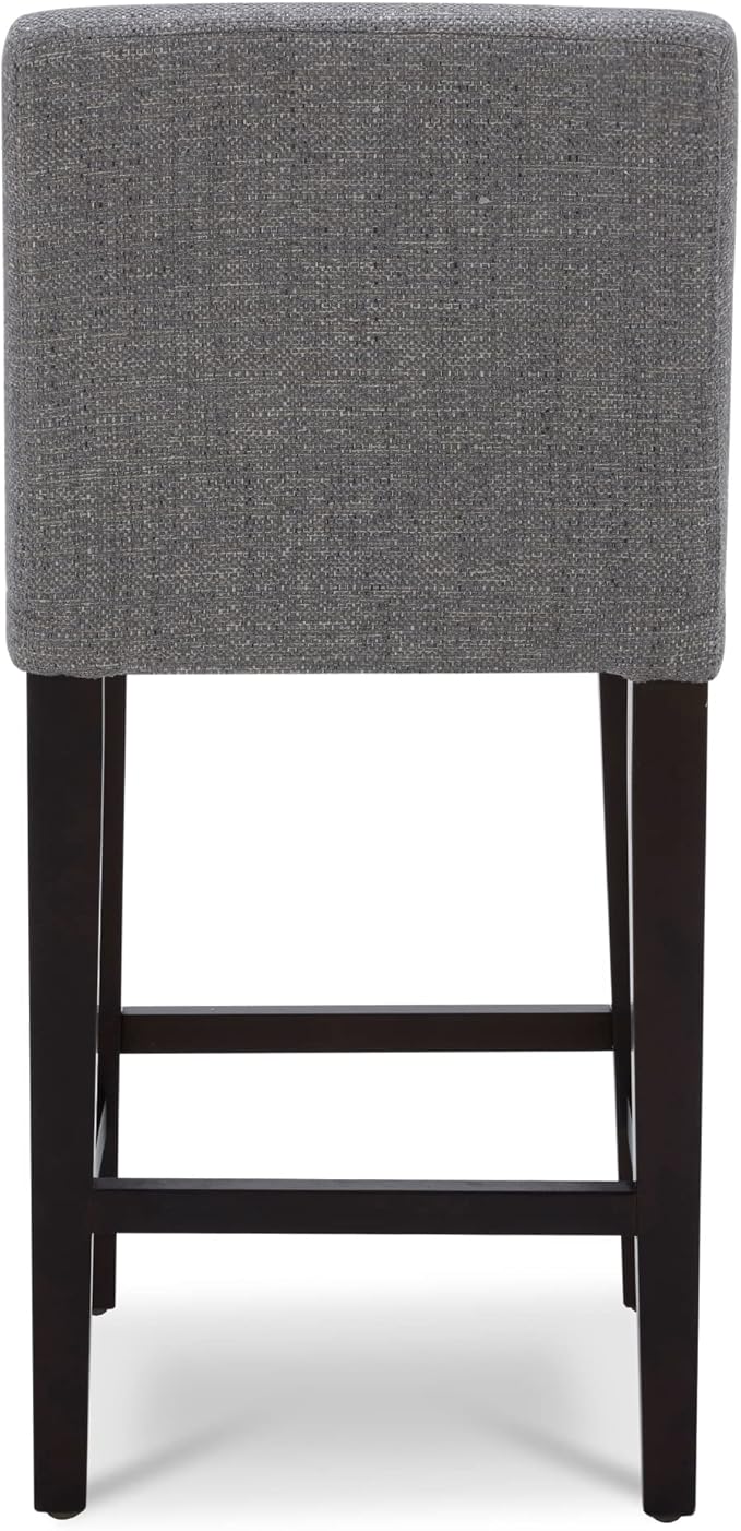 CHITA Counter Height Bar Stools Set of 2, Fabric in Fog Grey - Image 8