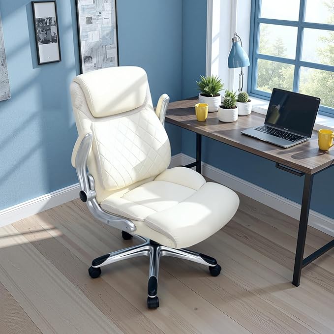 COMHOMA Big and Tall Office Chair, High Back Leather Executive Chair - Image 8