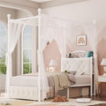 Keyluv Twin Upholstered Canopy Bed Frame by KeyluvHome