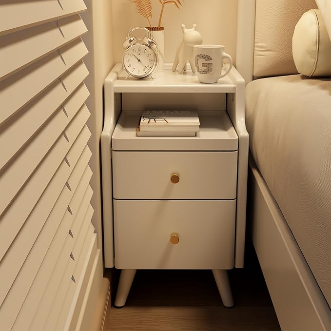 Wood Nightstand, Bedside Table for Bedroom - Image 7
