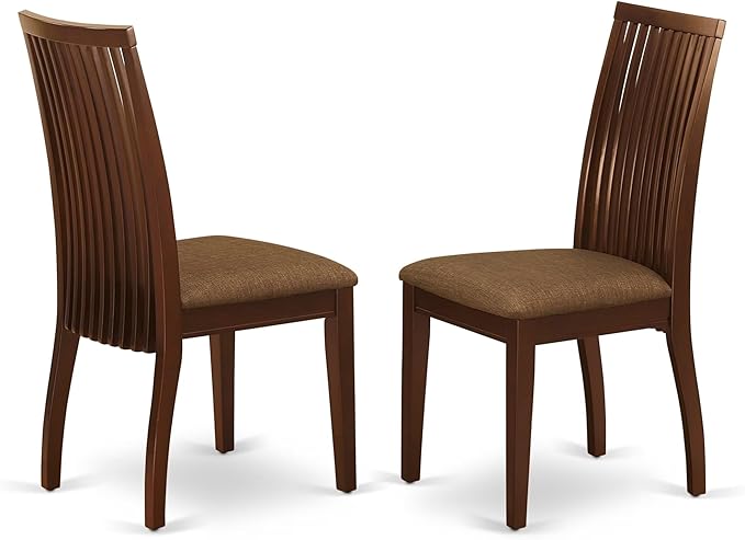 East West Furniture DOIP5-MAH-C 5 Piece Dining Table Set - Image 4