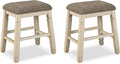 Signature Design by Ashley Bolanburg Farmhouse 24" Counter Height Upholstered by SignatureDesignbyAshley