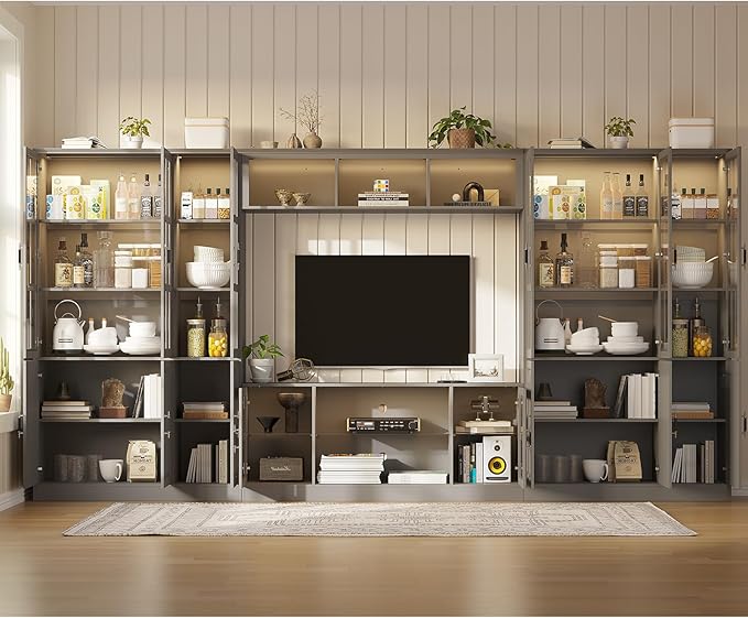 4-Piece Wall Unit TV Stand - Image 2