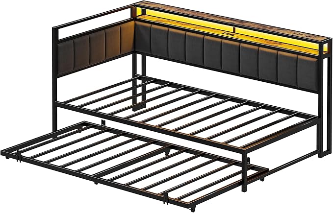 LIKIMIO Corner Twin Bed Frame - Image 9