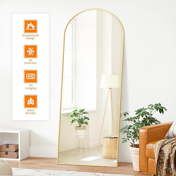 Full Length Arched Mirror, Living Room, Dressing Room - Image 2