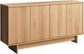 Prepac Natural Oak Finnley Sideboard Cabinet Buffet Cabinet by PREPACRTASTORAGEFURNITURE