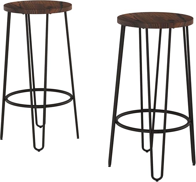 Lavish Home Set of 2 Counter-Height Bar Stools - Image 2