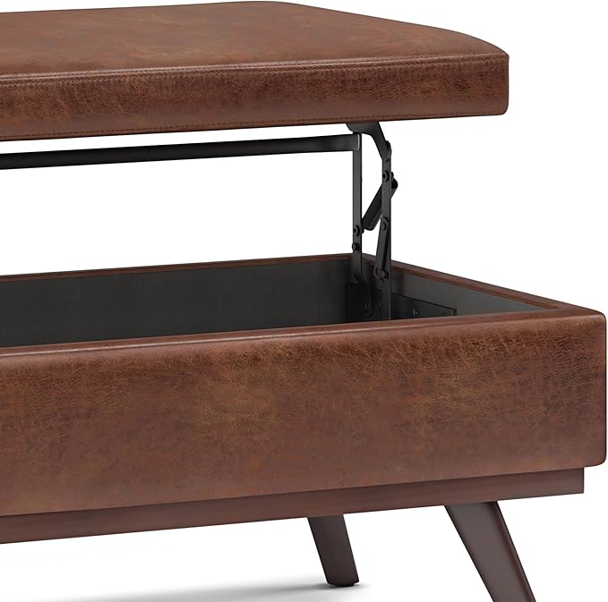 SIMPLIHOME Owen 42 inch Wide Mid Century Modern Rectangle Lift Top Large Coffee - Image 11