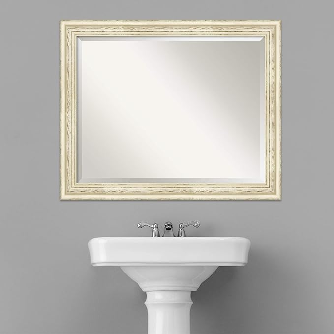 Amanti Art White Bathroom Mirror - Image 7