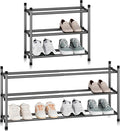 STORAGE MANIAC Expandable Shoe Rack, 12 Pairs Stackable Small Shoe Rack by STORAGEMANIAC