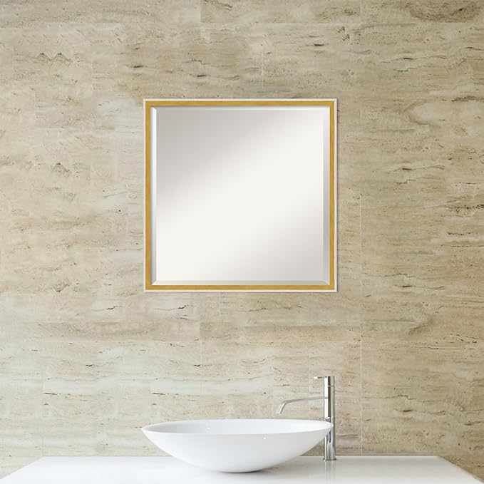 Amanti Art White Bathroom Mirror - Image 6