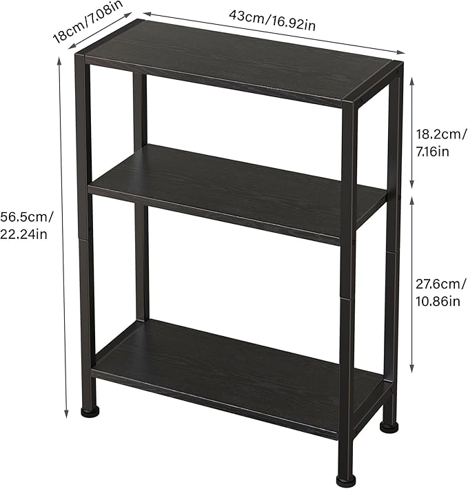 3-Tier Side Table Set of 2, Small End Table, Sofa Side Table - Image 3