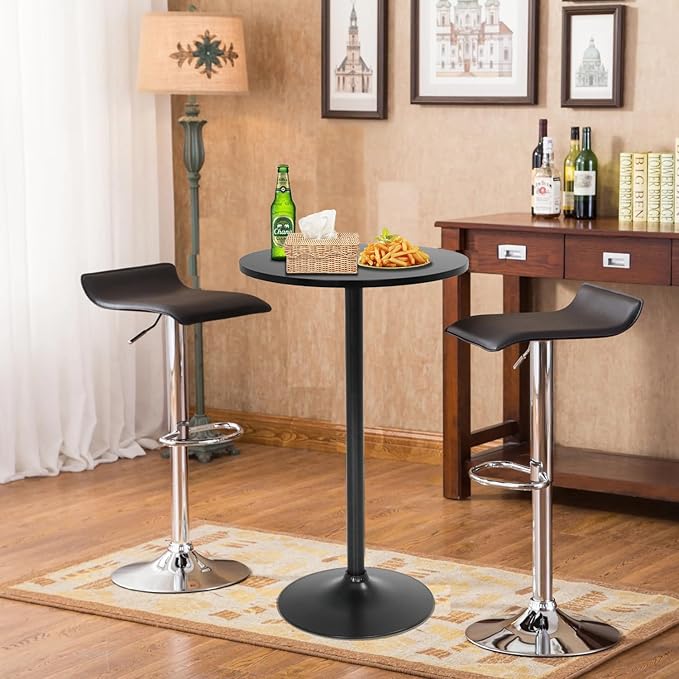FDW Modern Bar Table 2 Set 40" Height Kitchen Dining Table Round Pub Table - Image 2