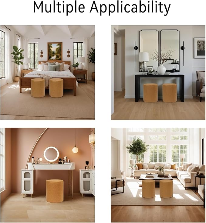Get Set Style Modern Round Ottoman - Image 7