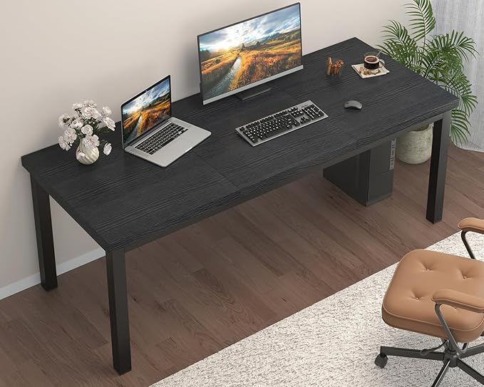 63 Inch Long Computer Desk, Home Office Desk, Modern Table - Image 5