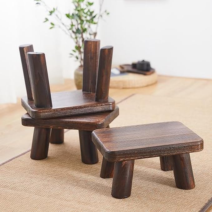 Wooden Step Stool for Adults and Children, Heavy Duty Step Stool, 500 lb. Load - Image 3
