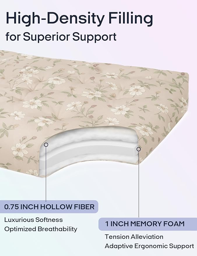 Syrinx Japanese Floor Futon Mattress, Foldable Tatami Sleeping Pad - Image 2