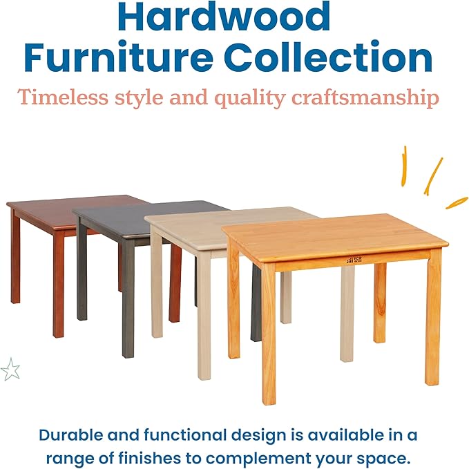 ECR4Kids 30in Square Hardwood Table - Image 7