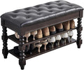 Shoe Storage Bench, Entryway Shoe Rack by ZIRKOOON