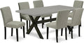 East West Furniture X697AB106-7 7 Piece Kitchen Table Set Consist of a by EastWestFurniture
