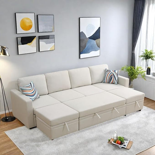 102 Inch L Shaped Sectional Couch by FONTOI
