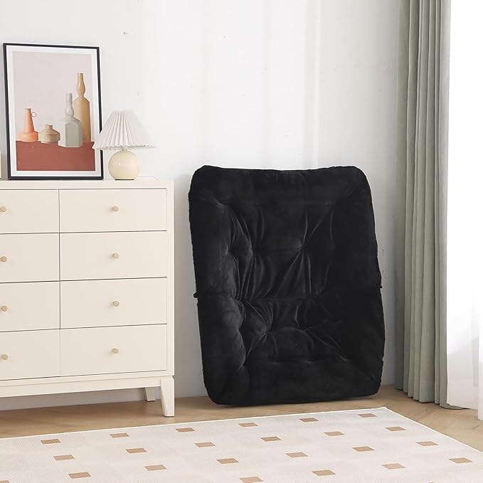 Oversized Folding Faux Fur Chair - Image 6
