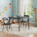 IDEALHOUSE 3 Piece Folding Kids Table and Chairs Set, Children Activity Table by IDEALHOUSE
