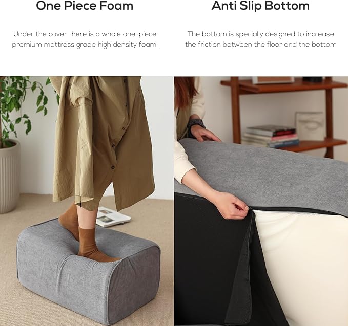 N&V Bean Bag Chair Single Seated Foam Sofa Armless Floor Sofa - Image 7