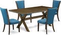 East West Furniture X777VE721-5 5 Piece Dining Table Set Includes a Rectangle by EastWestFurniture