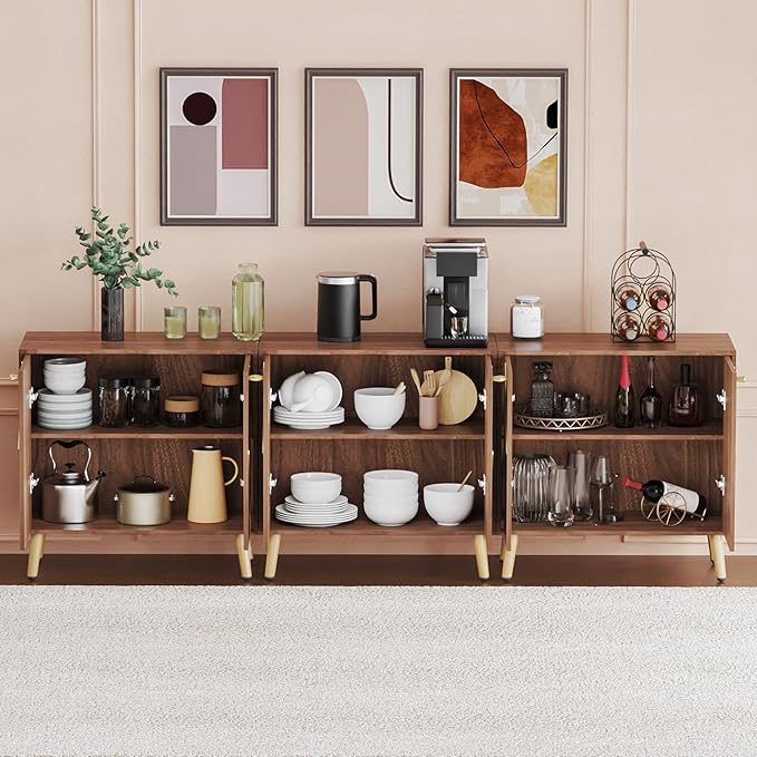 Storage Cabinet, Free Standing Buffet Cabinet, Morden Sideboard and Buffet - Image 2
