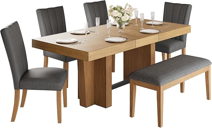 Ball & Cast 6 Piece Farmhouse Dining Table Set - Image 8