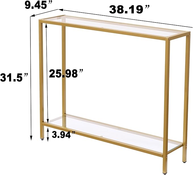 MAJARO Small Modern Console Table - Image 2