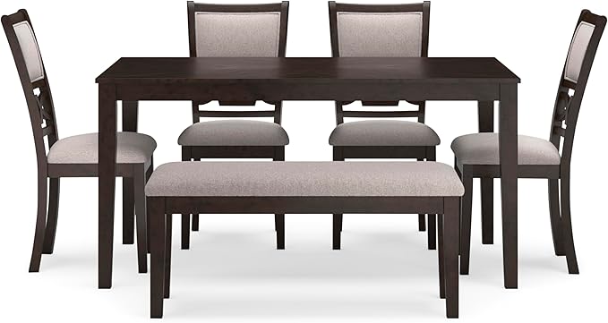 Signature Design by Ashley Langwest Transitional Diamond Patterned Dining Table - Image 7