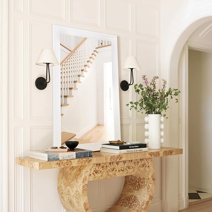 CULER Mirrors, Wood Vanity Wall Rustic Mirror - Image 4