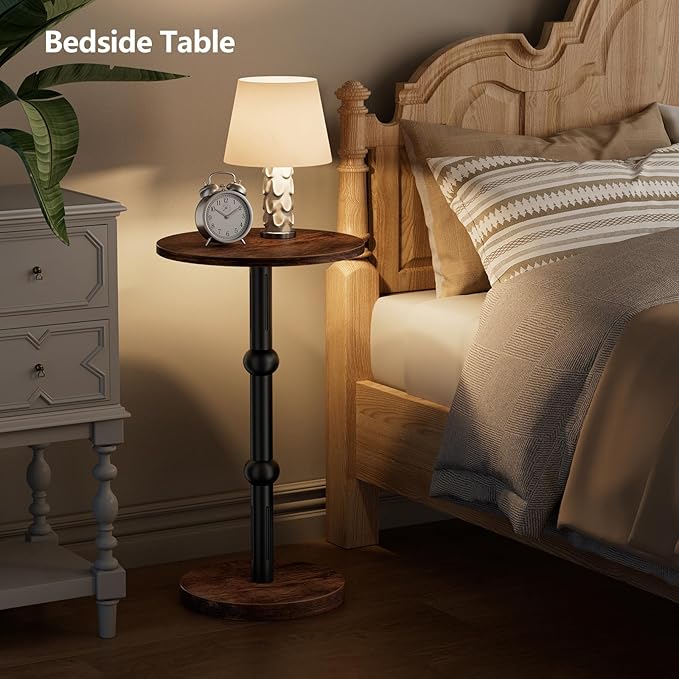Drink Table, Small Round Side Table - Image 7