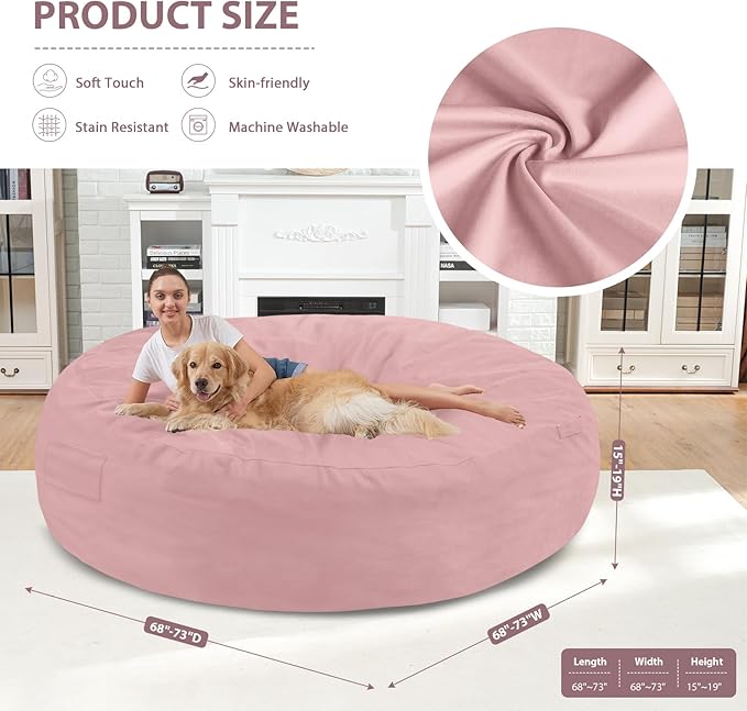 7FT Bean Bag Chair, Large Bean Bag Chairs - Image 3