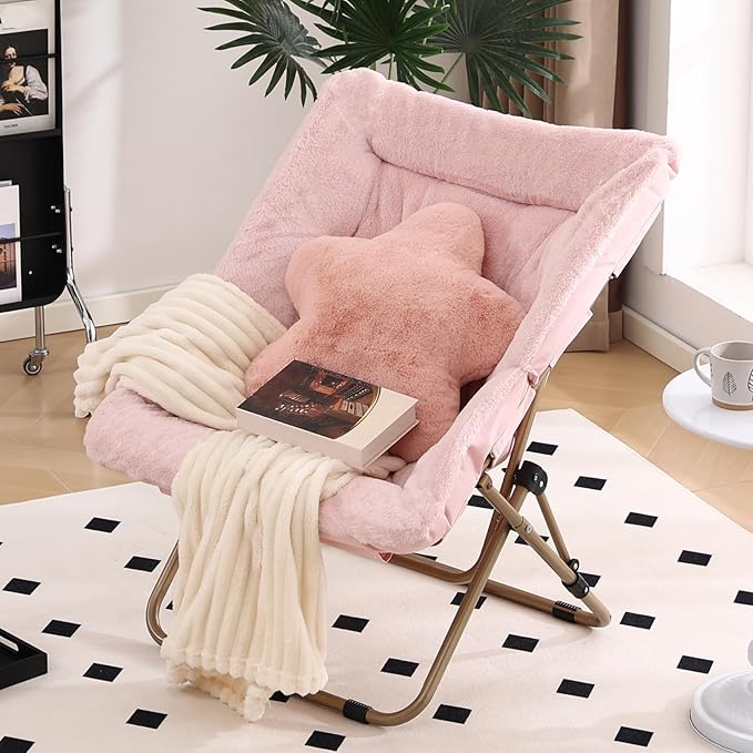 Welnow Comfy Saucer Chair, Oversized Folding Reading Chair - Image 8