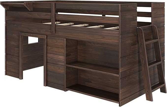 Max & Lily Modern Farmhouse Twin Low Loft Bed - Image 3