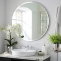 KOHROS Frameless Round Bathroom Mirror by KOHROS